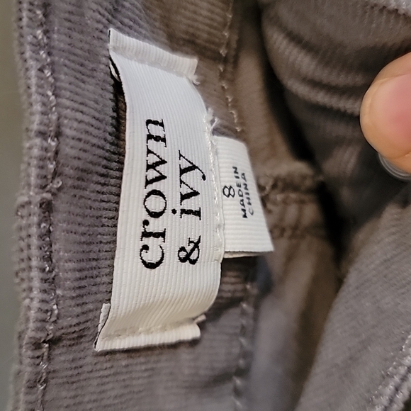 Crown & Ivy Women's Velvet Pants - Picture 4 of 6